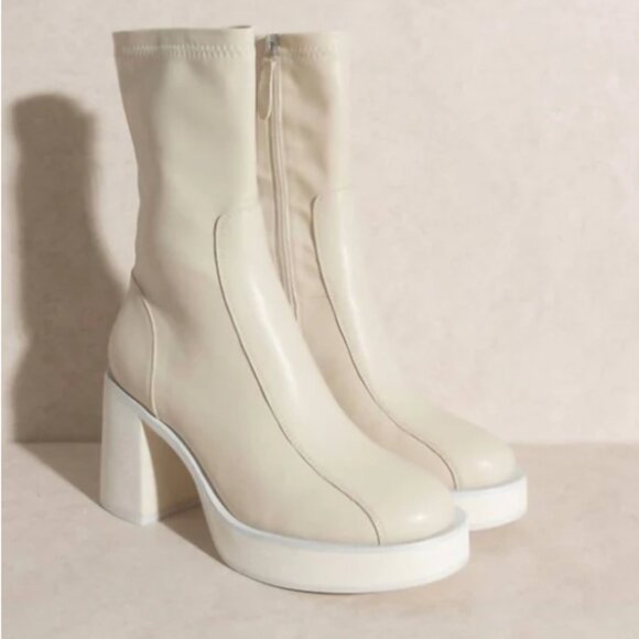 Oasis Society the Josephine Platform Short Boots - Picture 2 of 10